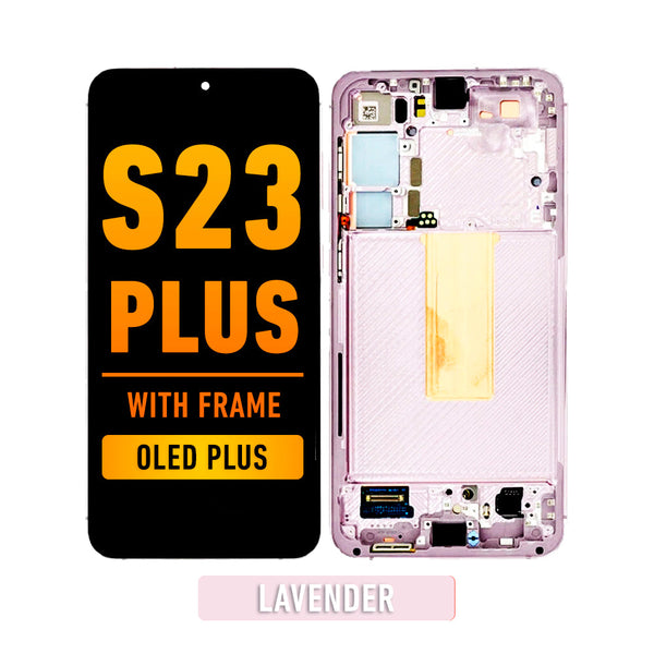 Samsung Galaxy S23 Plus 5G OLED Pantalla De Remplazo Con Bisel (OLED PLUS) (Lavender)