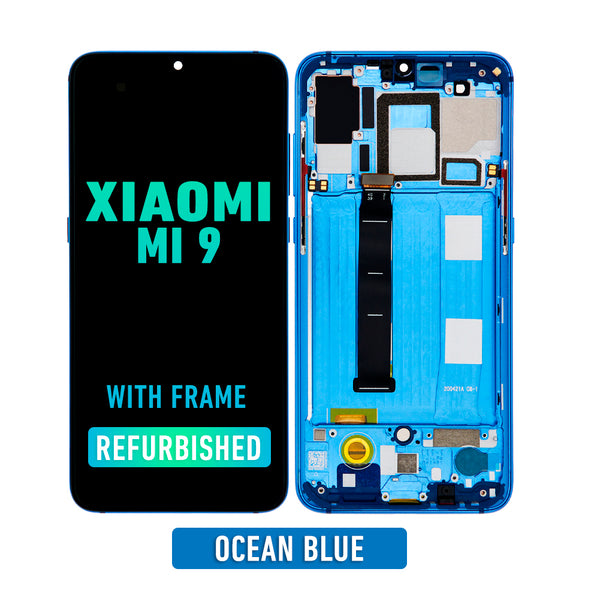 Xiaomi MI 9 Pantalla OLED De Reemplazo Con Bisel (Reacondicionada) (Azul Oceano)