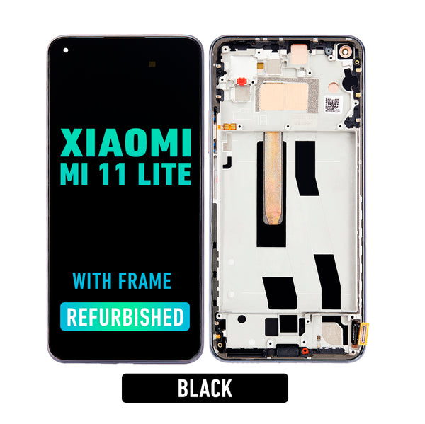 Xiaomi MI 11 Lite Pantalla OLED De Reemplazo Con Bisel (Reacondicionada) (Negra)
