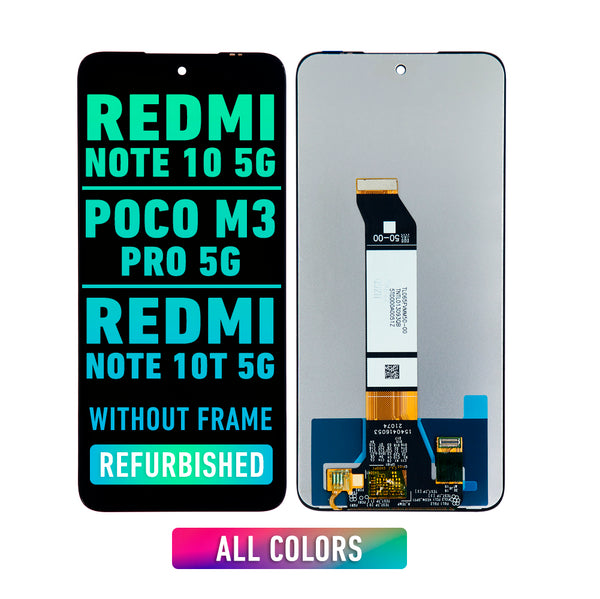 Xiaomi Redmi Note 10 5G / POCO M3 Pro 5G / Redmi Note 10T 5G Pantalla LCD De Reemplazo Sin Bisel (Reacondicionada) (Todos Los Colores)