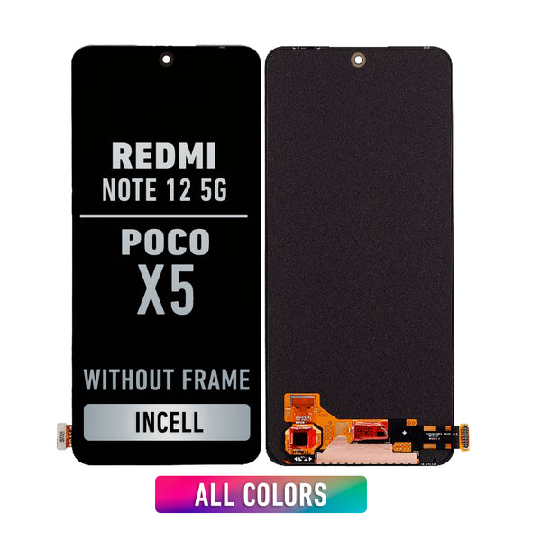 Xiaomi Redmi Note 12 4G / Redmi Note 12 5G / Poco X5 Pantalla LCD Sin Bisel (Incell) (Todos Los Colores)