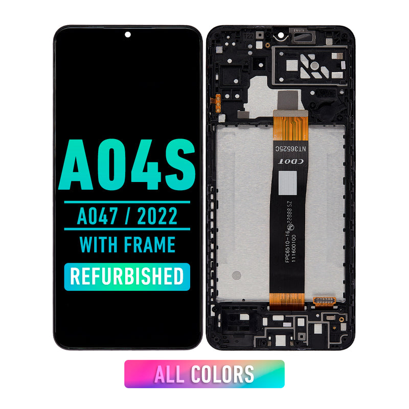 Samsung Galaxy A04S (A047 / 2022) Pantalla Con Bisel (Reacondicionada) (Todos Los Colores)