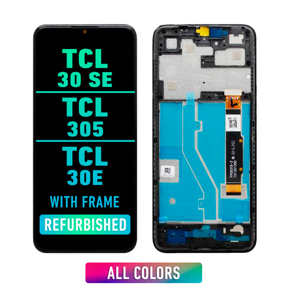 TCL 30 SE / TCL 305 / TCL 30E (2022) Pantalla LCD Con Bisel (Reacondicionada) (Todos Los Colores)