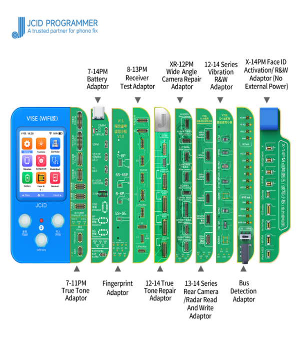 Programador JCID V1SE Programador De True Tone / Bateria / Face ID Camera  Con Flex