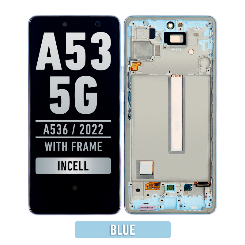 Samsung Galaxy A53 5G (A536 / 2022) Pantalla Con Bisel (Incell) (Azul)