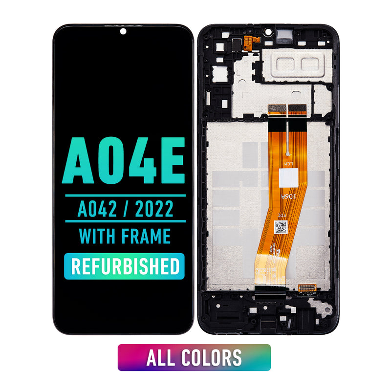 Samsung Galaxy A04e (A042 / 2022) Pantalla Con Bisel (Reacondicionada) (Todos Los Colores)