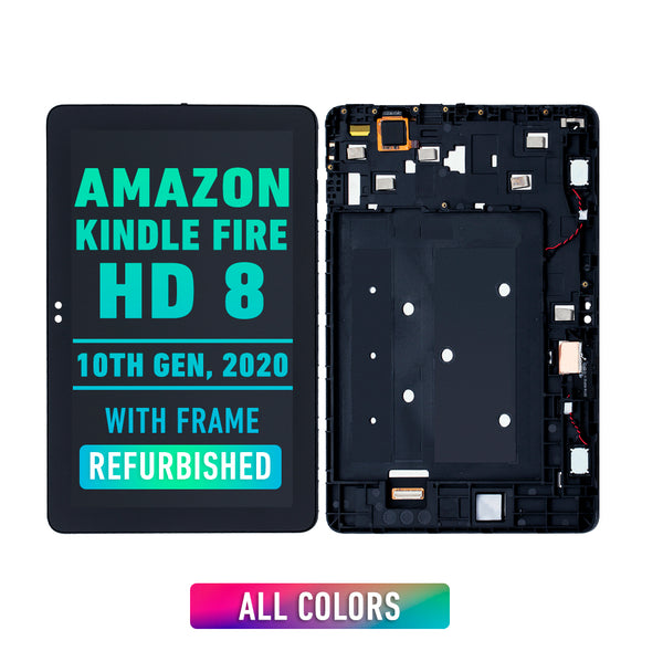 Amazon Fire HD 8 (10 Ma Gen, 2020) Pantalla LCD Con Bisel De Reemplazo (Reacondicionada)