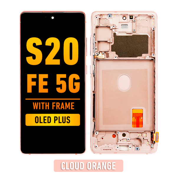 Samsung Galaxy S20 FE OLED Pantalla De Remplazo Con Bisel (OLED PLUS) (Cloud Orange)