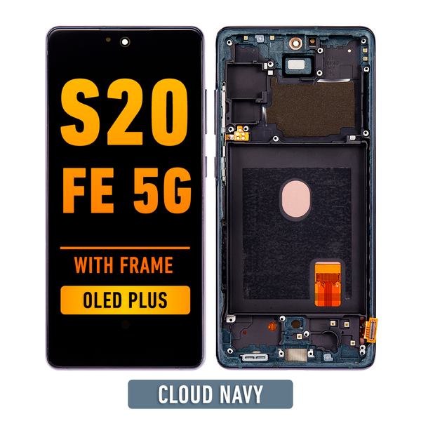 Samsung Galaxy S20 FE OLED Pantalla De Remplazo Con Bisel (OLED PLUS) (Cloud Navy)