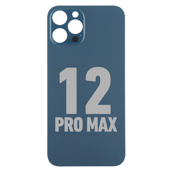 iPhone 12 Pro Max Cristal Trasero Con Orificio De Camara Mas Grande (No Logo) (Todos Los Colores)