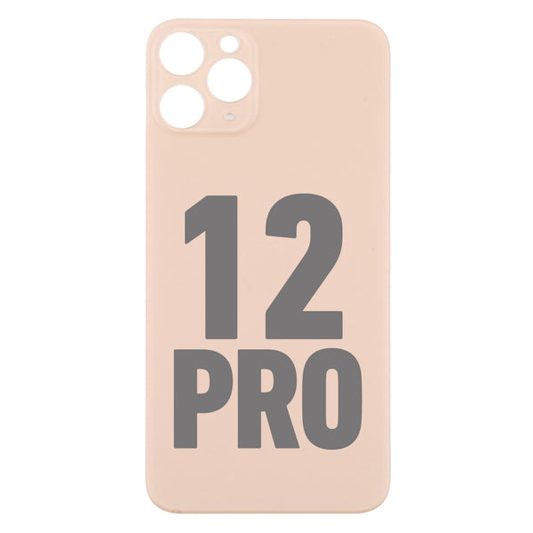 iPhone 12 Pro Cristal Trasero Con Orificio De Camara Mas Grande (No Logo) (Todos Los Colores)