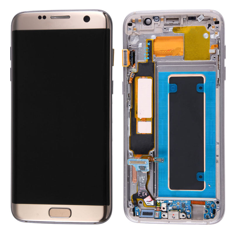 Samsung Galaxy S7 Edge Pantalla Con Bisel (Reacondicionada) (Todos Los modelos De US / G935A) (Dorado Platino)