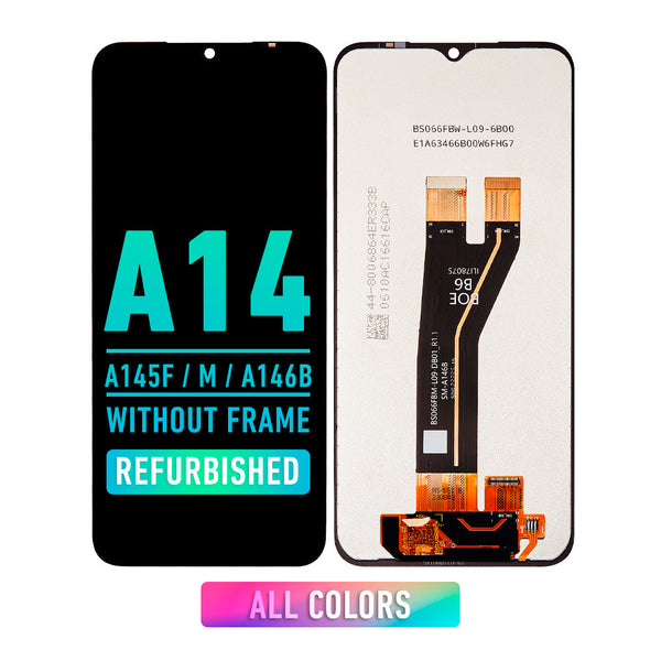 Samsung Galaxy A14 4G (A145F / A145M / 2023) / A14 5G (A146B / 2023) LCD Pantalla De Remplaso Sin Bisel (Reacondicionada) (All Colors)