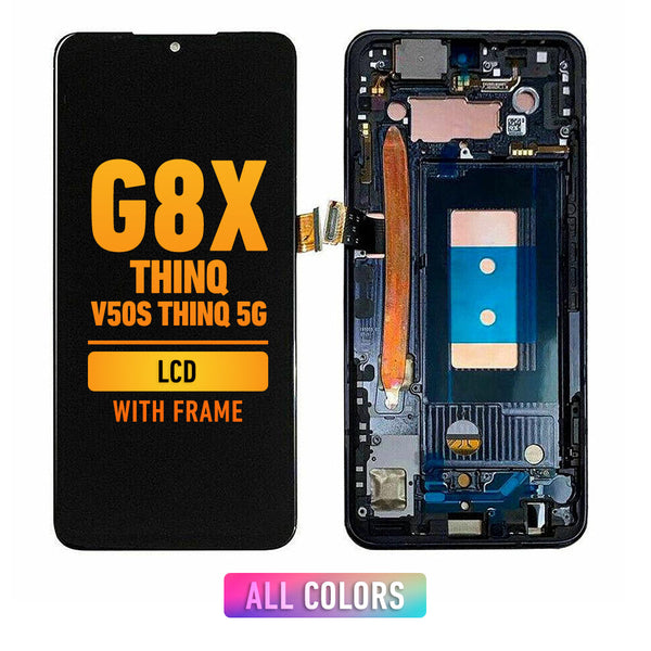 LG G8X ThinQ / V50S ThinQ 5G Pantalla LCD Con Bisel (Aurora Negro)