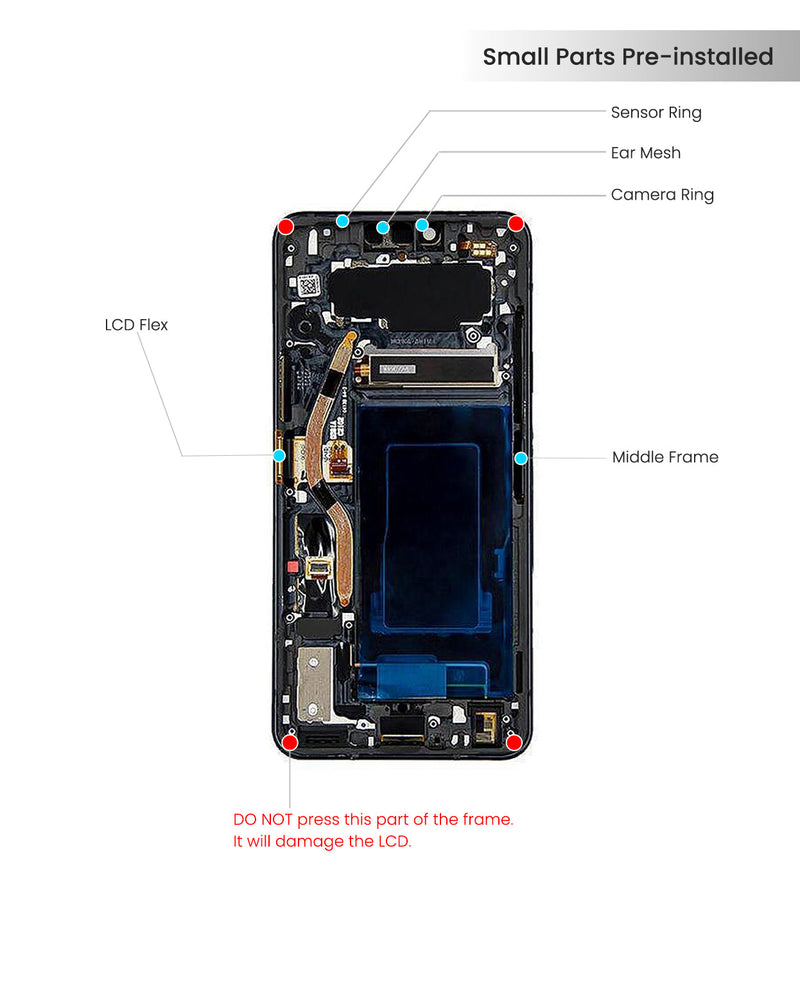 LG G8 ThinQ Pantalla LCD Con Bisel (Reacondicionada) (Gris Platino)