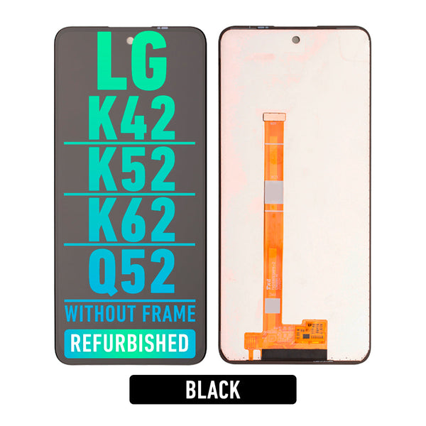 LG K42 / K52 / K62 / Q52 Pantalla LCD Sin Bisel (Reacondicionada) (Negro)