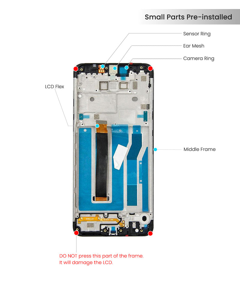 LG K50s Pantalla LCD Con Bisel (Reacondicionada) (Negro)