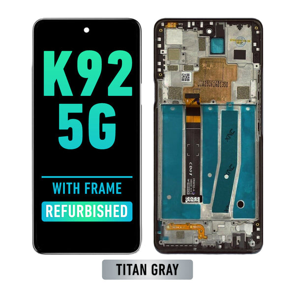 LG K92 5G (2020) Pantalla LCD Con Bisel (Reacondicionada) (Titan Gris)