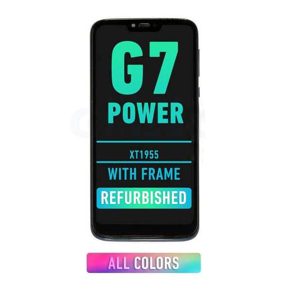 Motorola Moto G7 Power (XT1955 / 157MM Size / 32GB) Pantalla LCD Con Bisel (Version Americana) (Reacondicionada) (Todos Los Colores)