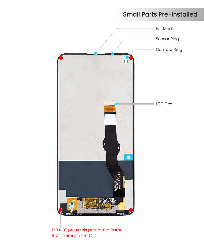 Motorola Moto G8 Power (154MM) (XT2041-1 / XT2041-3) Pantalla LCD Sin Bisel (Reacondicionada) (Todos Los Colores)