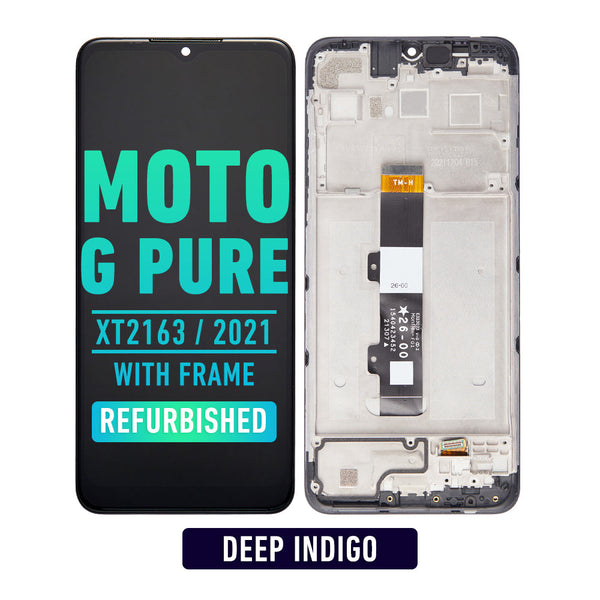 Motorola Moto G Pure Pantalla LCD Con Bisel (Reacondicionada) (XT2163 / 2021) (Todos Los Colores)