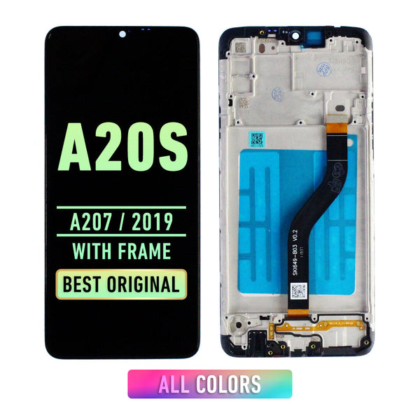 Samsung Galaxy A20S (A207 / 2019) Pantalla Con Bisel (Reacondicionada) (Todos Los Colores)