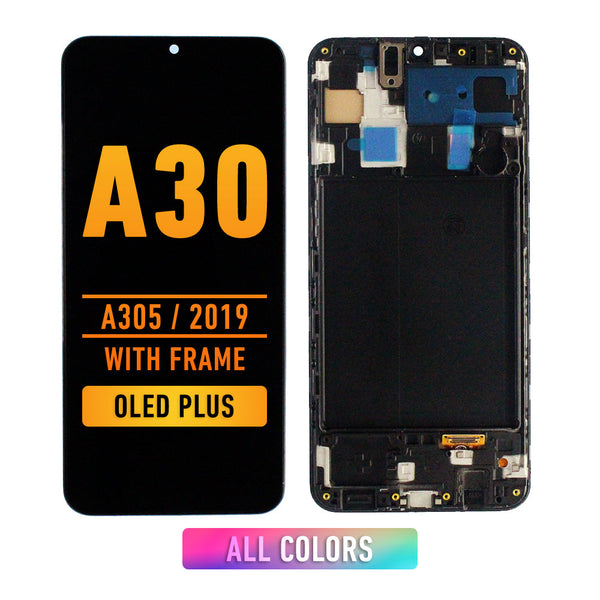 Samsung Galaxy A30 (A305 / 2019) Pantalla Con Bisel (OLED PLUS) (Todos Los Colores)
