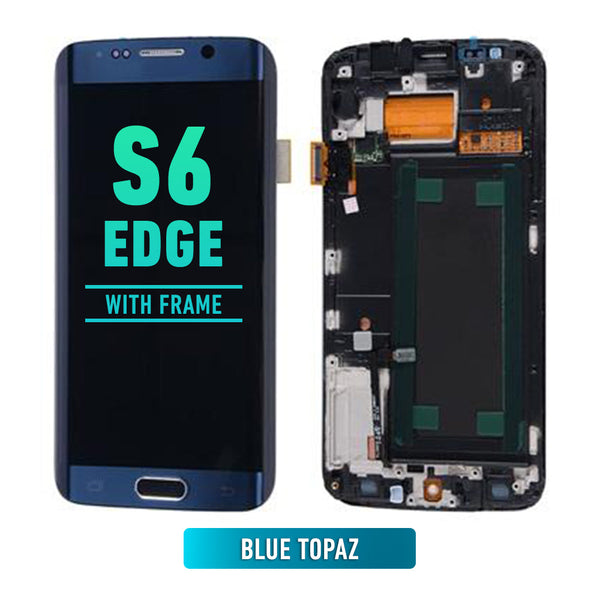 Samsung Galaxy S6 Edge Pantalla Con Bisel (Premium) (AT&T / T-Mobile / Version INT) (Azul Topacio)
