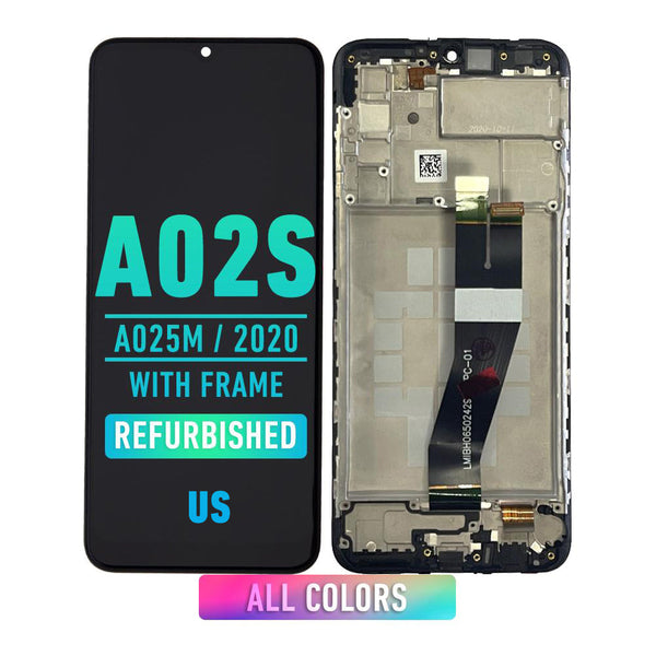 Samsung Galaxy A02S (A025M / 2020) Pantalla Con Bisel (Versión Americana) (Reacondicionada) (Todos los colores)