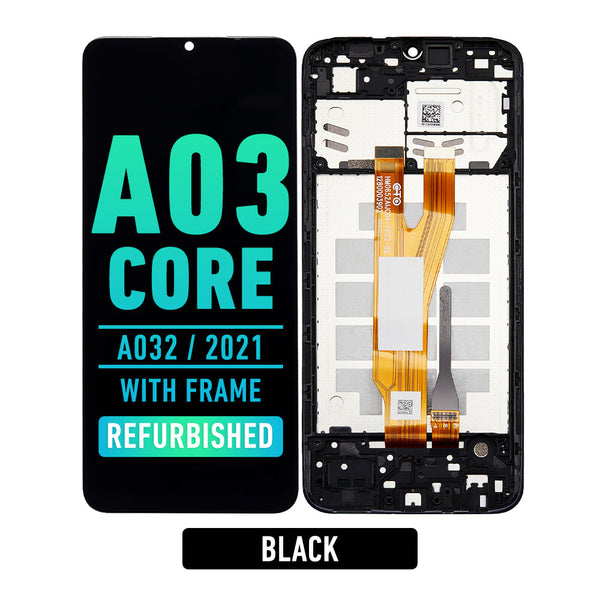 Samsung Galaxy A03 Core (A032 / 2021) Pantalla Con Bisel (Reacondicionada) (Negra)