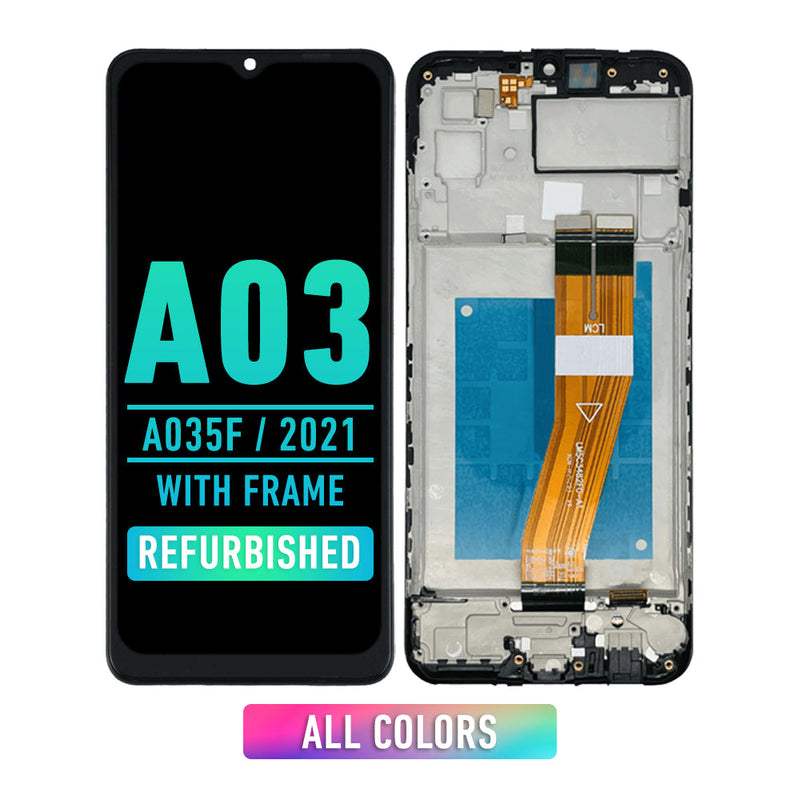 Samsung Galaxy A03 (A035F / 2021) Pantalla Con Bisel (Reacondicionada) (Todos Los Colores)