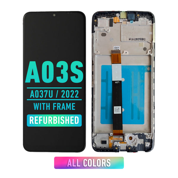 Samsung Galaxy A03s (A037U / 2021) Pantalla Con Bisel (Reacondicionada) (Todos Los Colores)