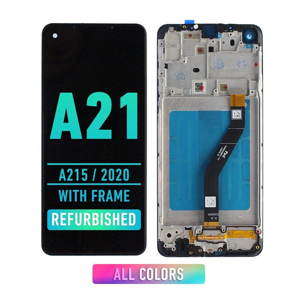 Samsung Galaxy A21 (A215 / 2019) Pantalla Con Bisel (Reacondicionada) (Todos Los Colores)