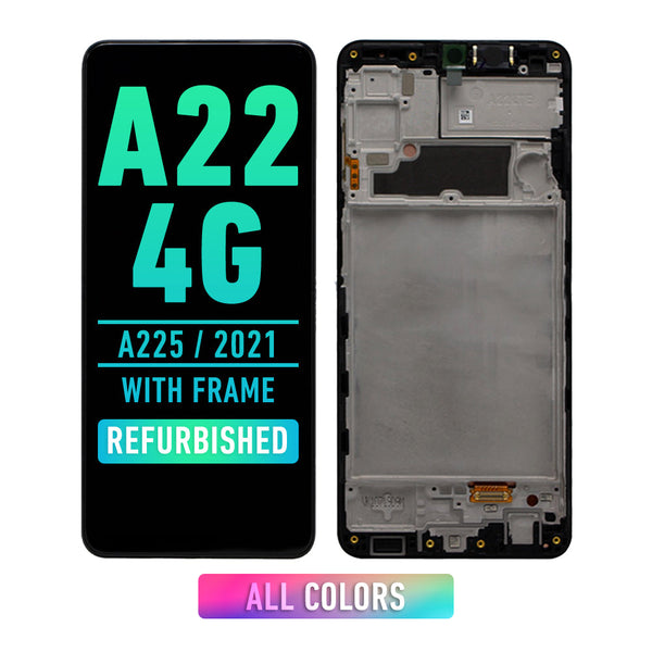 Samsung Galaxy A22 4G (A225 / 2021) Pantalla Con Bisel (Reacondicionada) (Todos Los Colores)