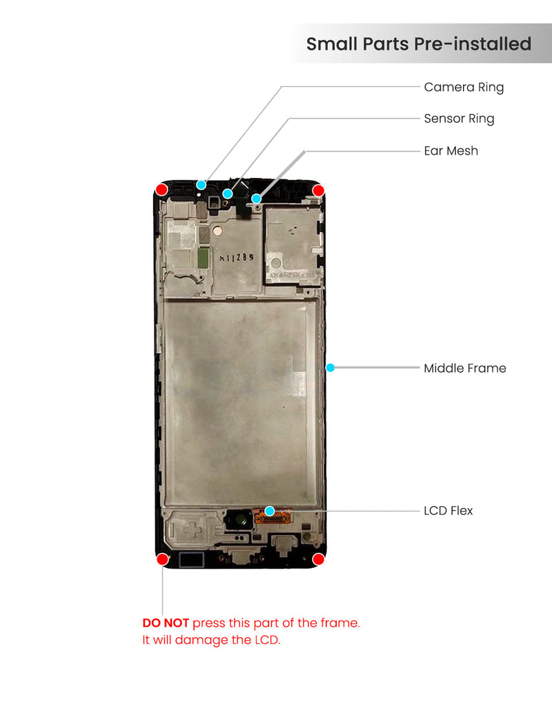 Samsung Galaxy A31 (A315 / 2020) Pantalla Con Bisel (Incell)