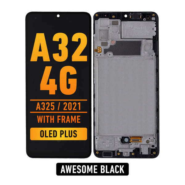 Samsung Galaxy A32 (A325 / 2021) Pantalla Con Bisel (OLED PLUS) (Negro Asombroso)