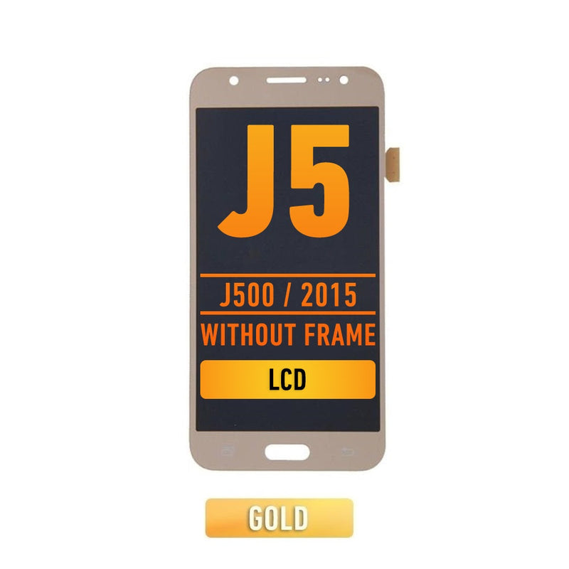 Samsung Galaxy J5 (J500 / 2015) Pantalla Sin Bisel (Aftermarket Plus) (Oro)