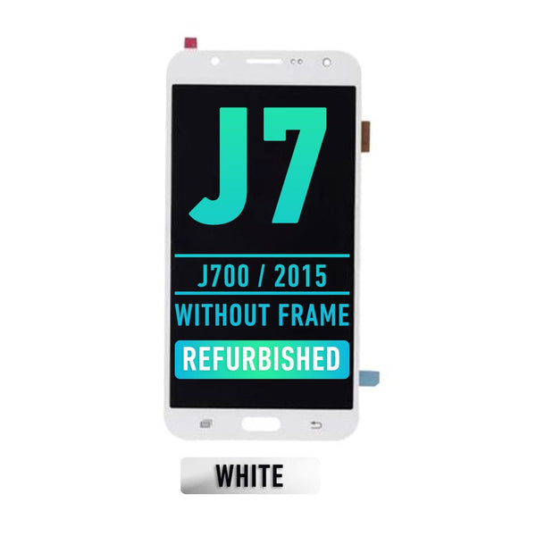 Samsung Galaxy J7 (J700 / 2015) Pantalla Sin Bisel (Reacondicionada) (Blanco)