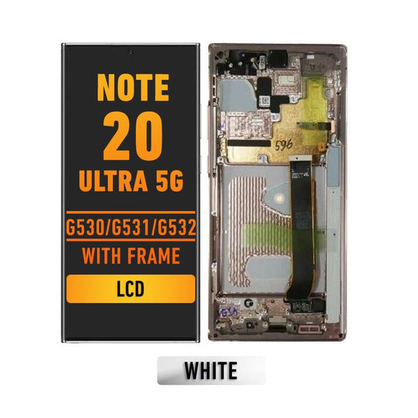 Samsung Galaxy Note 20 Ultra 5G Pantalla Con Bisel (Premium) (Mystic White)