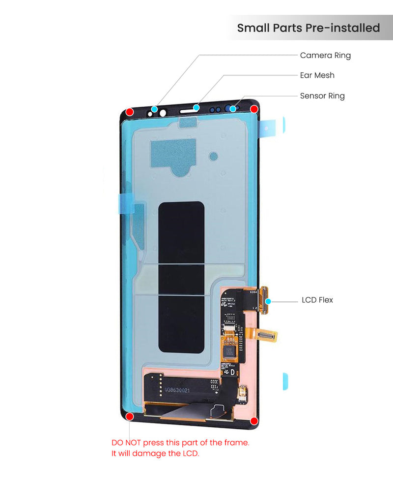 Samsung Galaxy Note 8 LPantalla OLED Sin Bisel (Reacondicionada) (Todos Los Colores)