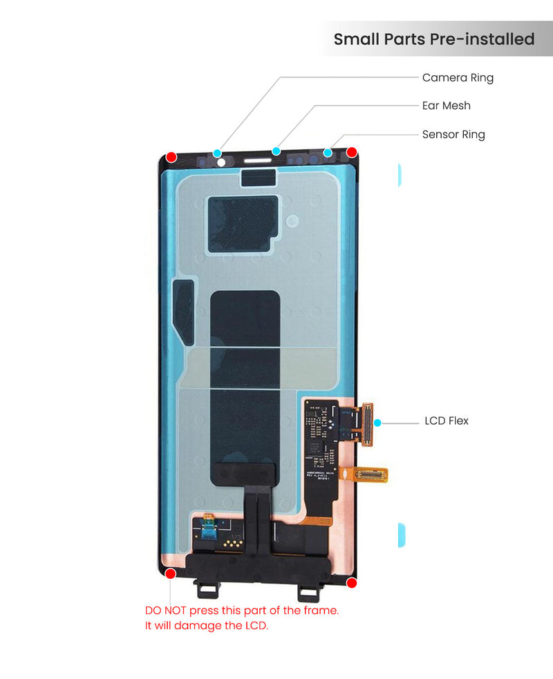 Samsung Galaxy Note 9 Pantalla Sin Bisel (Reacondicionada) (Todos Los Colores)