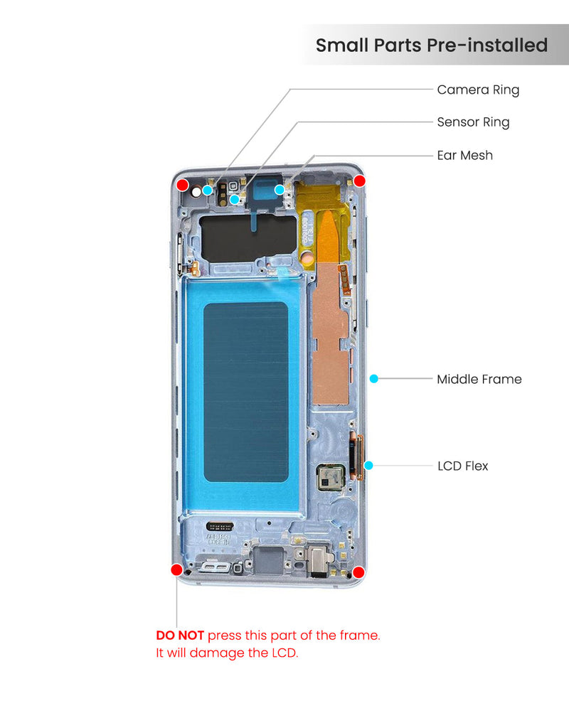 Samsung Galaxy S10 Pantalla Con Bisel (Reacondicionada) (Rosa Flamenco)