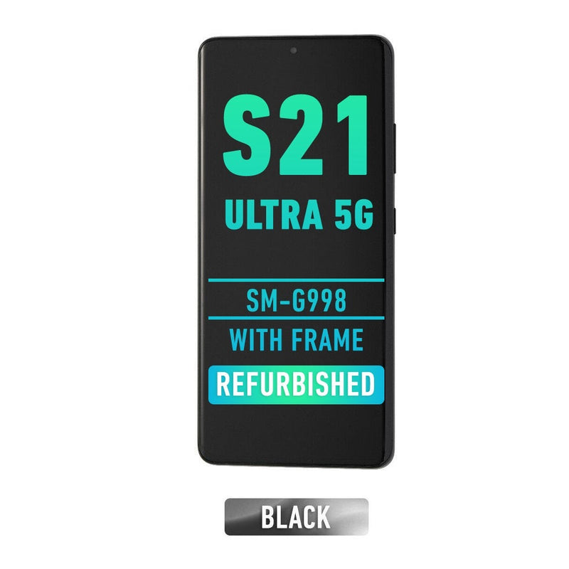 Samsung Galaxy S21 Ultra 5G SM-G998 Pantalla Con Bisel (Reacondicionada) (Negro Fantasma)