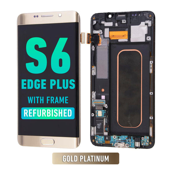 Samsung Galaxy S6 Edge Plus Pantalla Con Bisel (Reacondicionada) (AT&T / T-Mobile) (Dorado Platino)
