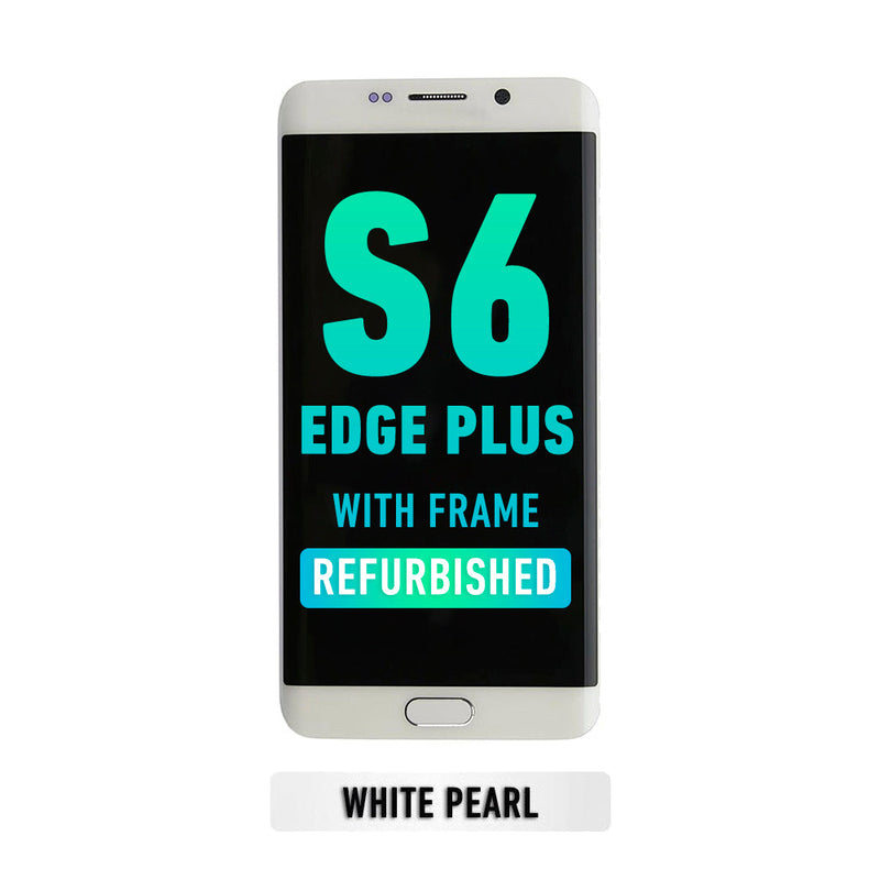 Samsung Galaxy S6 Edge Plus Pantalla Con Bisel (Reacondicionada) (AT&T / T-Mobile) (Perla Blanca)