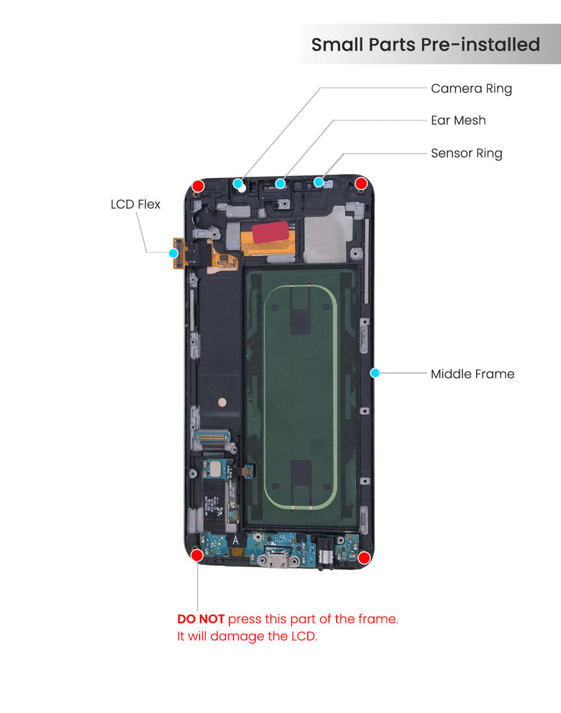 Samsung Galaxy S6 Edge Plus Pantalla Con Bisel (Reacondicionada) (AT&T / T-Mobile) (Perla Blanca)