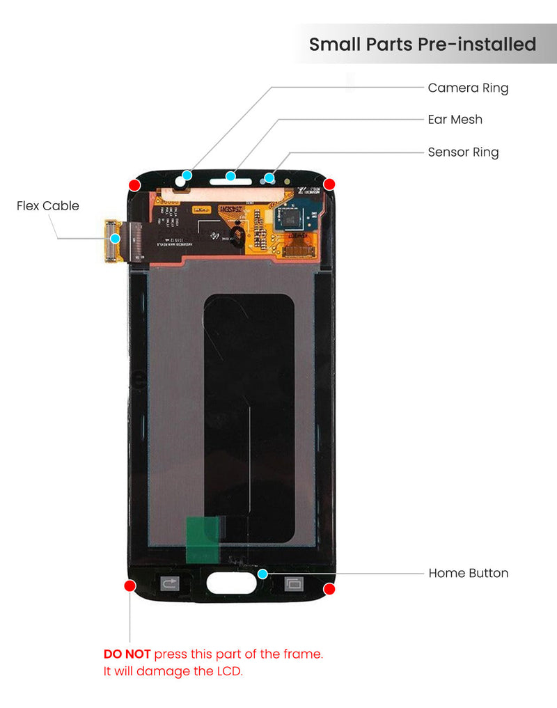 Samsung Galaxy S6 Pantalla Sin Bisel (Reacondicionada) (Perla Blanca)