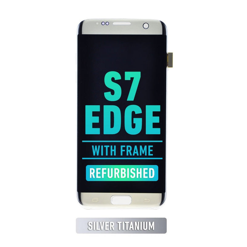 Samsung Galaxy S7 Edge Pantalla Con Bisel (Reacondicionada) (Todos Los modelos De US / G935A) (Plata)