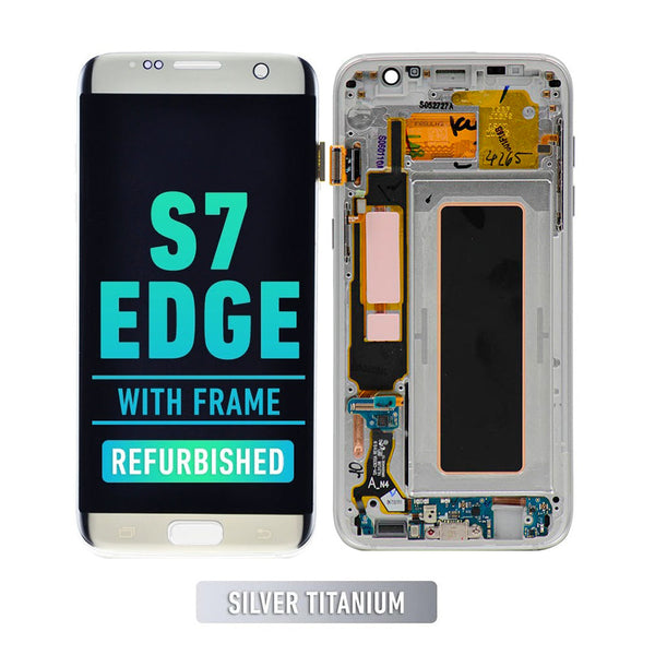 Samsung Galaxy S7 Edge Pantalla Con Bisel (Reacondicionada) (Todos Los modelos De US / G935A) (Plata)