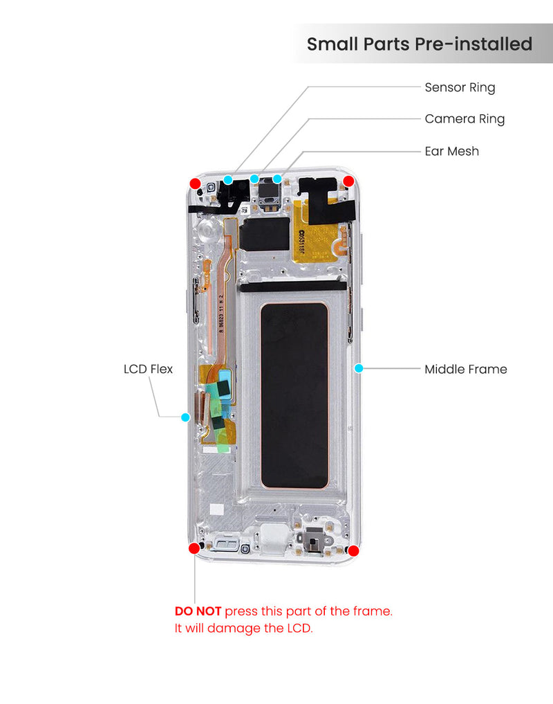 Samsung Galaxy S8 Plus Pantalla Con Bisel (Reacondicionada) (Plateado Ártico)